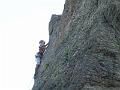 Hamish leading 4c route, L'Argentiere 2